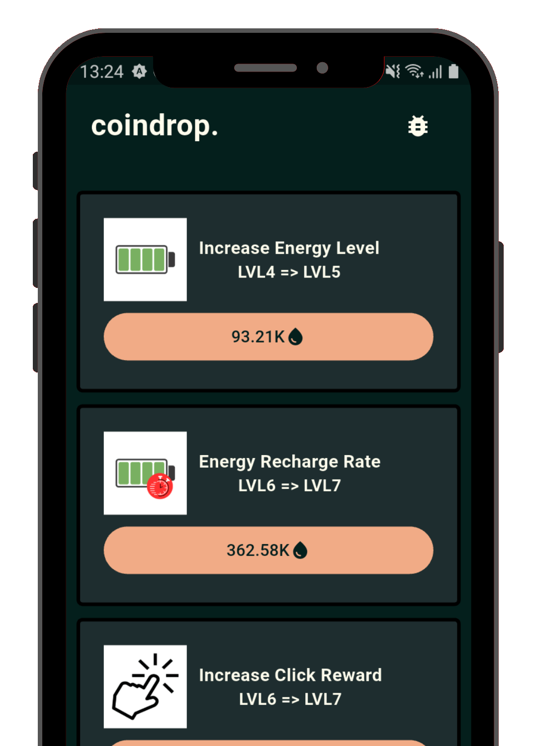 CoinDrop Store Page for Airdrop Earnings